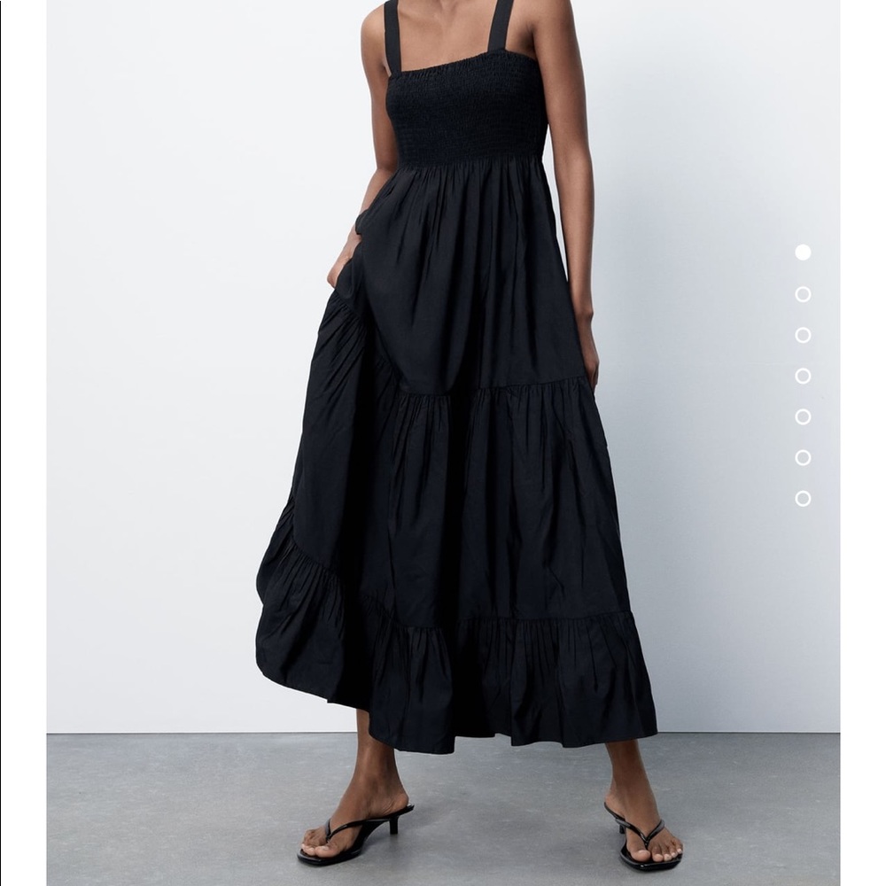 Zara Poplin Maxi Dress